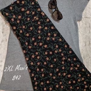 LuLaRoe Maxi Skirt 2XL